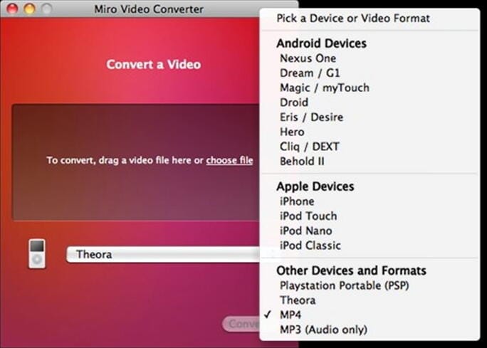 flv to webm converter-miro video converter