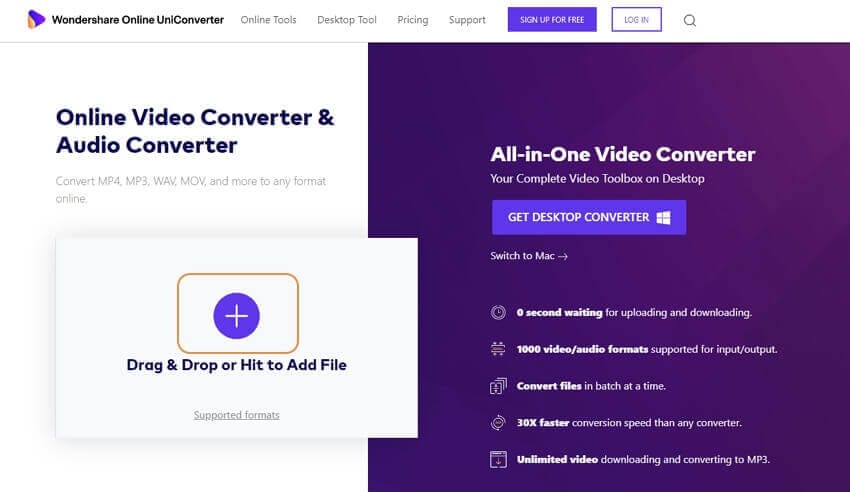 wondershare online kostenloser video converter