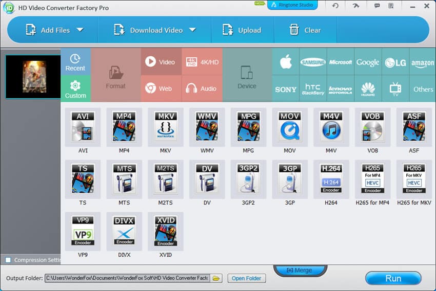 HD Video Converter Factory Pro convets MP4 with no watermarks