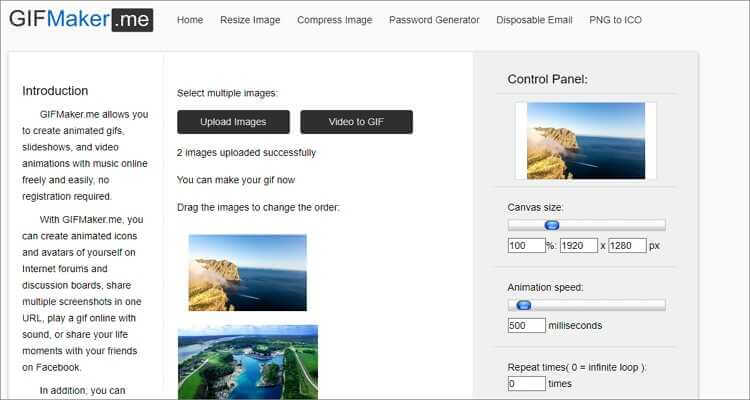 GIFs kostenlos online zu einem GIF zusammenfügen - GIFMaker