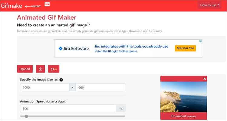 online Photoshop gif maker alternative-GIFMake