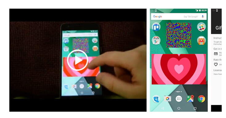 Strumenti GIF per Android -GifWidget