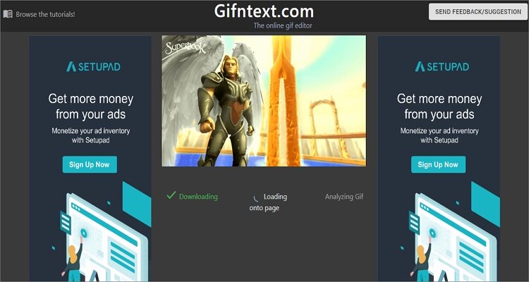  Animierter GIF Online Editor - Gifntext