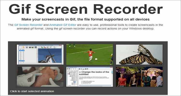 Kostenloser online Bildschirm zu GIF Converter - GIF Screen Recorder