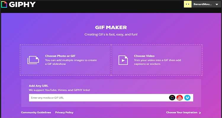 Upload GIF to Facebook for Free-Giphy