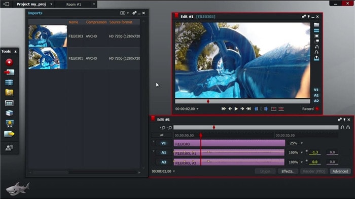 quik video editor with lightworks