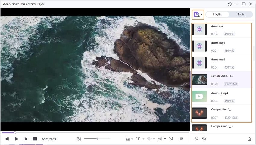 Add video files to the video