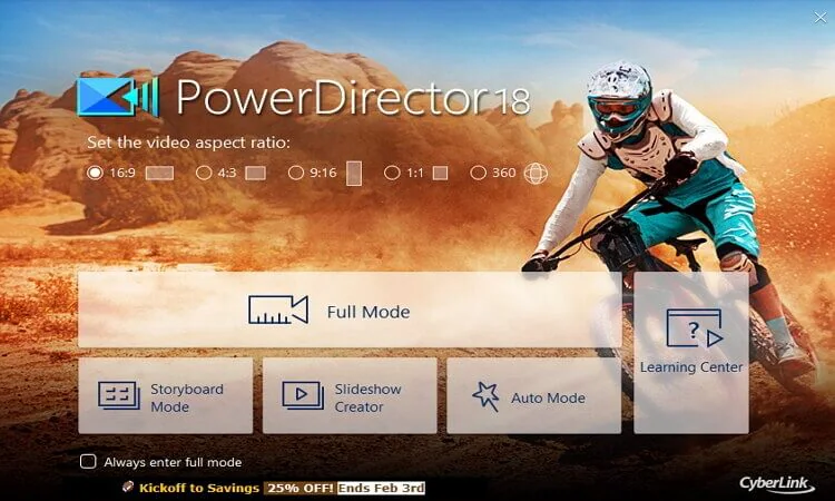 alternativa ao iMovie para Windows - Cyberlink PowerDirector