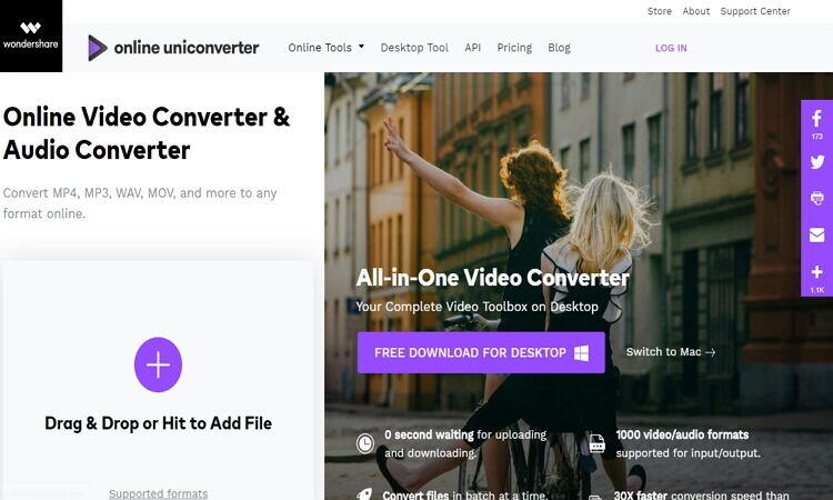 convertissez vos vidéos vers imovie en ligne avec Online UniConverter