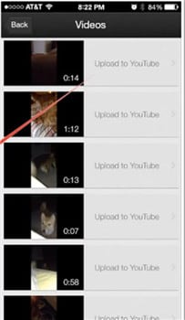 upload video to youtube from iphone