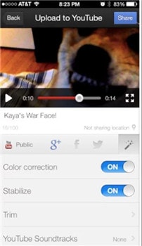 upload to youtube from iphone