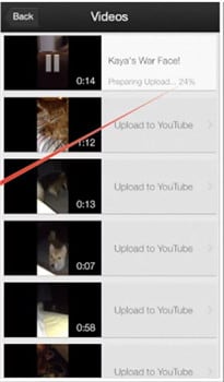 how to upload to youtube from iphone