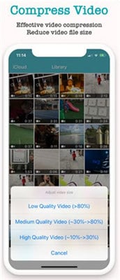 reduce video size iphone