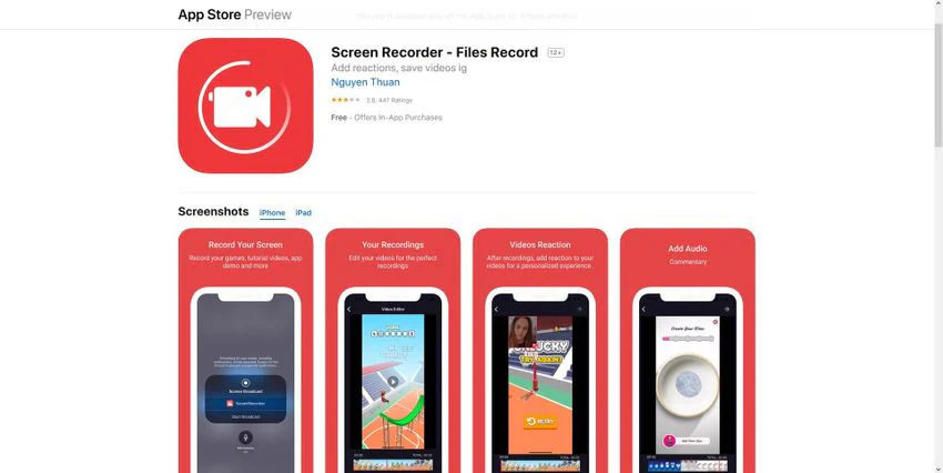 how to screen record on iphone xr