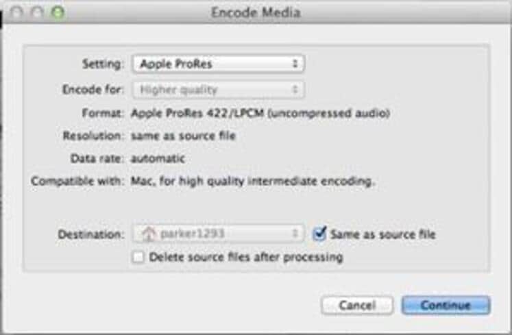 alternative to zip compression for video on mac