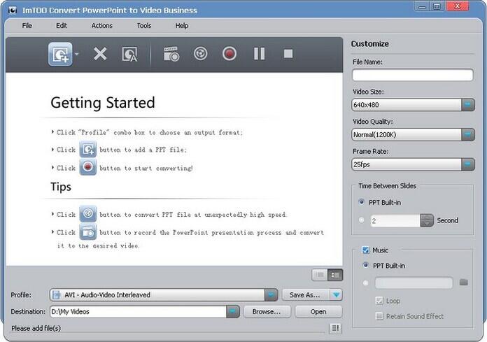 ImToo Convert PowerPoint to Video for Windows