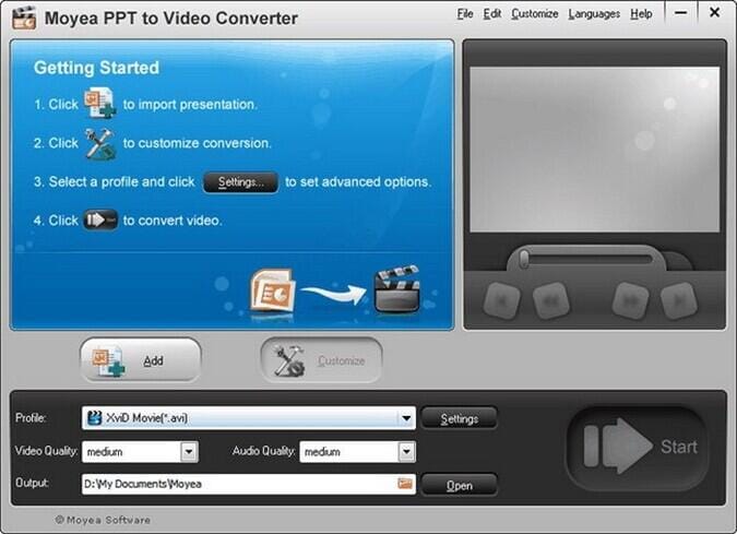 MoyeaSoft PowerPoint to Video Converter for Windows