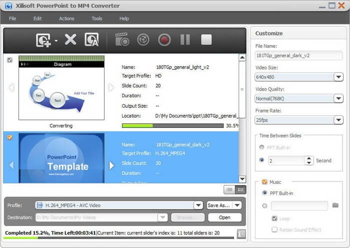 Xilisoft PowerPoint to MP4 Converter on Mac
