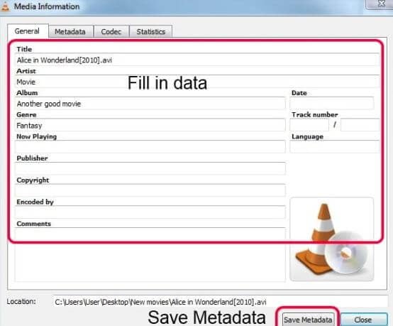 free video metadata editor