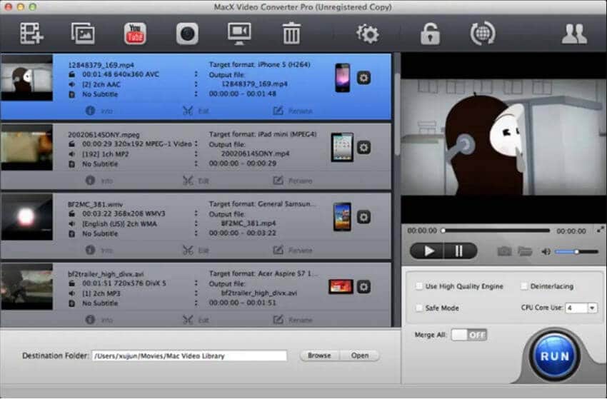 vlc for mac convert mkv to mp4