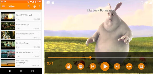 MOV player for Android - VLC for Android