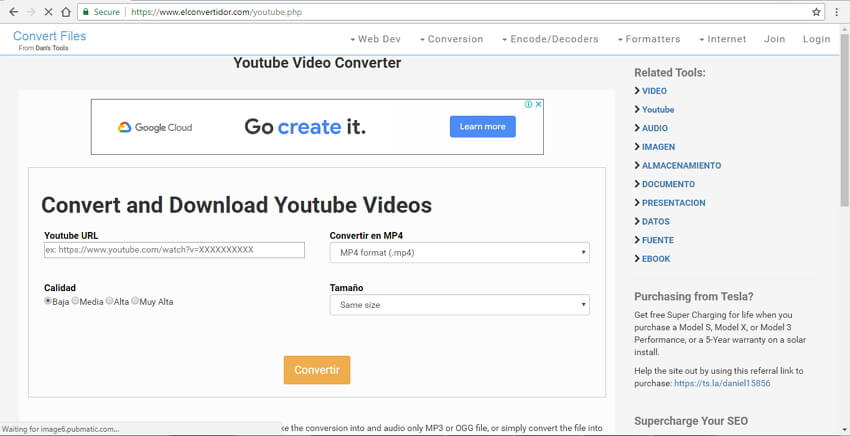 Convert YouTube to MOV with Dan's Tools