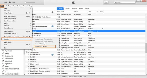 MP3 umwandeln mit iTunes - WAV-Version erstellen