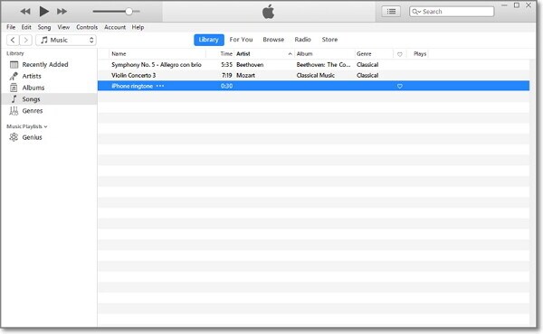 add ringtone file to itunes