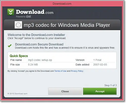 pasang kodek di windows media player