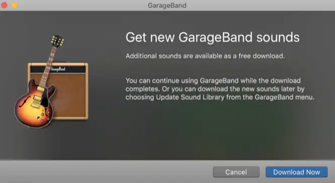 Garageband öffnen