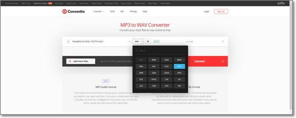 convert MP3 to AIFF by Convertio