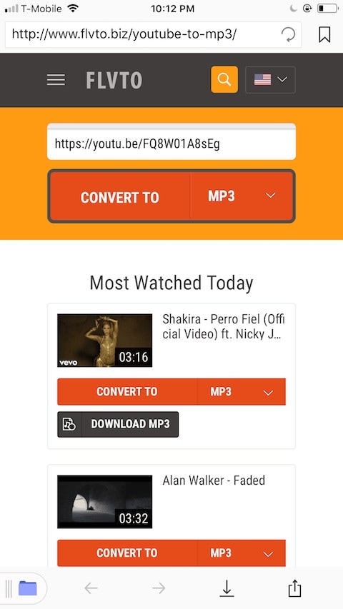 Aplicativo de documentos do YouTube para MP3 2