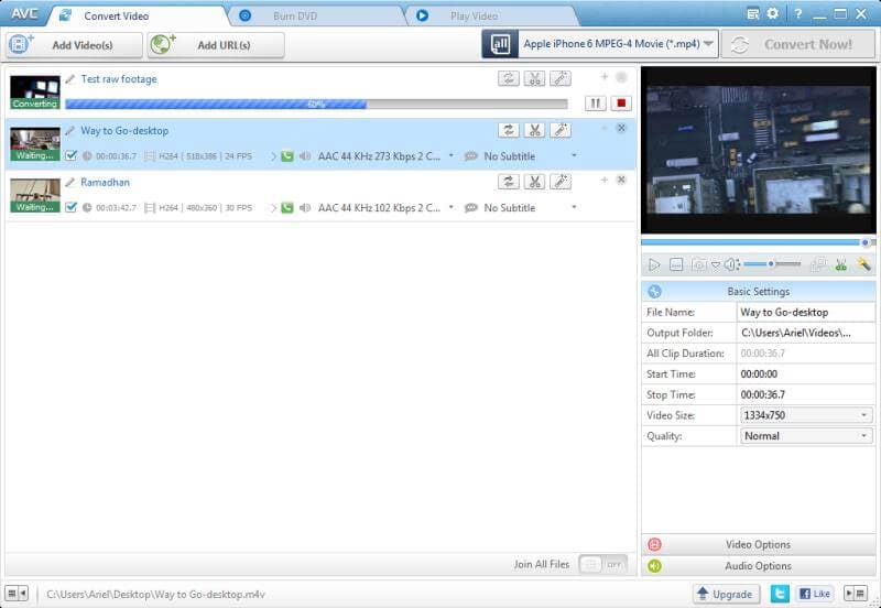 compress MP4 with Any Video Converter