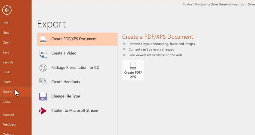 powerpoint to MP4