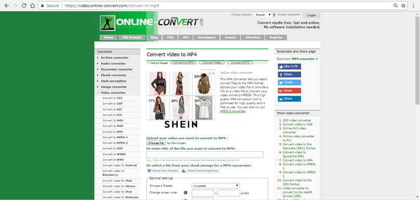 mp4 converter online free Online Convert