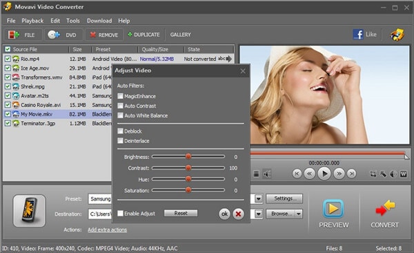 MP4 to DVD burner - Movavi Video Converter for Mac