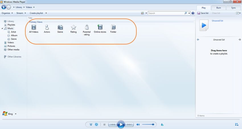 how to use Windows Media Player