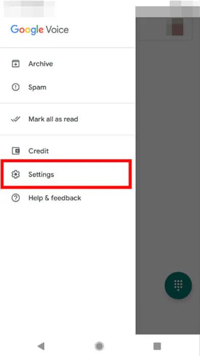 adjust Google Voice settings