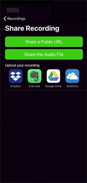 share a recording