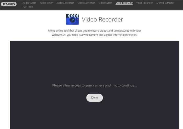  Online-Webcam-Recorder - Webcamera.io öffnen