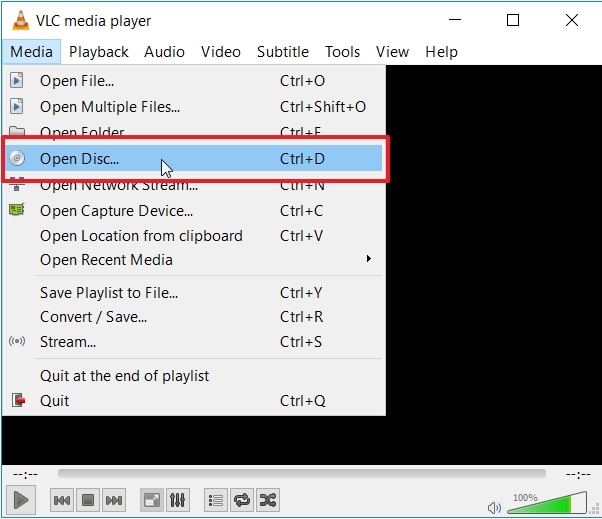will vlc media player run a linux live dvd on windows 10