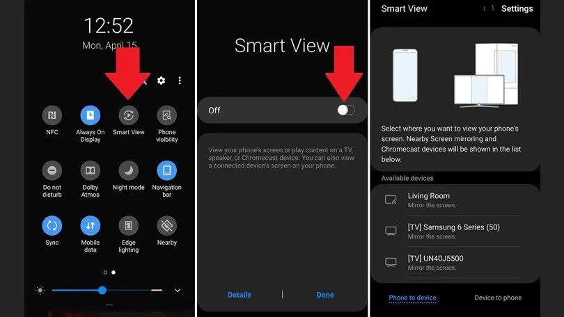 utilizzare Smart View di Samsung