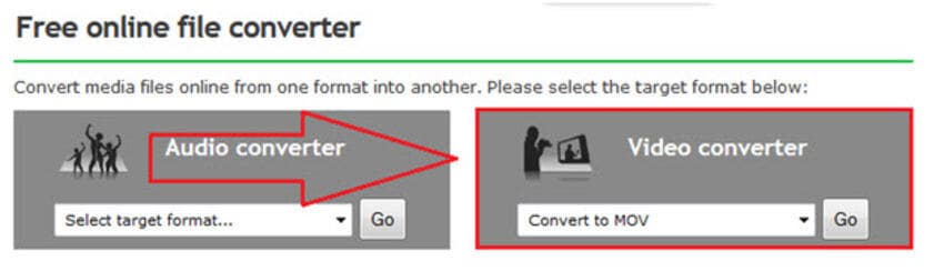 add files to online mts to mov converter