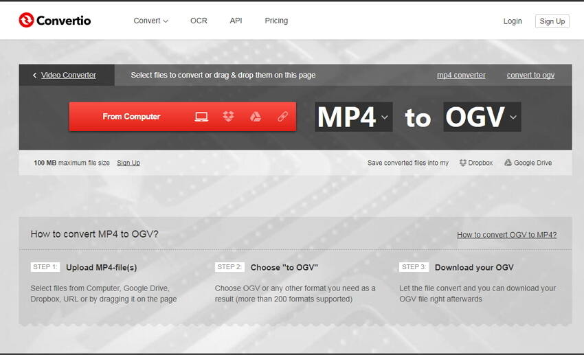 Convert MP4 to OGV Free