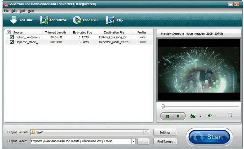 solid free YouTube MP4 converter