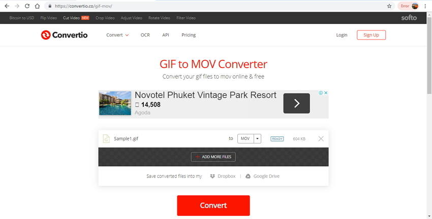 convert gif to mov online - 2