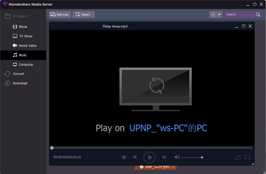 play dlna with vlc
