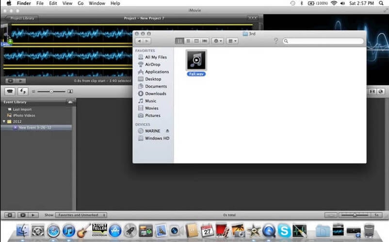convert MP3 to video with iMovie -3
