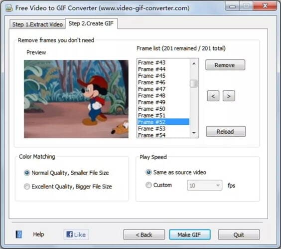 kostenloser Video zu GIF Converter - Free Video to GIF Converter