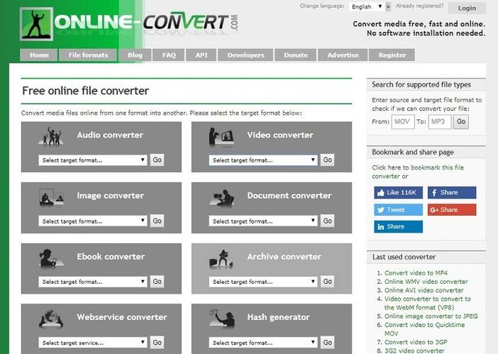 Online Convert video to audio converter